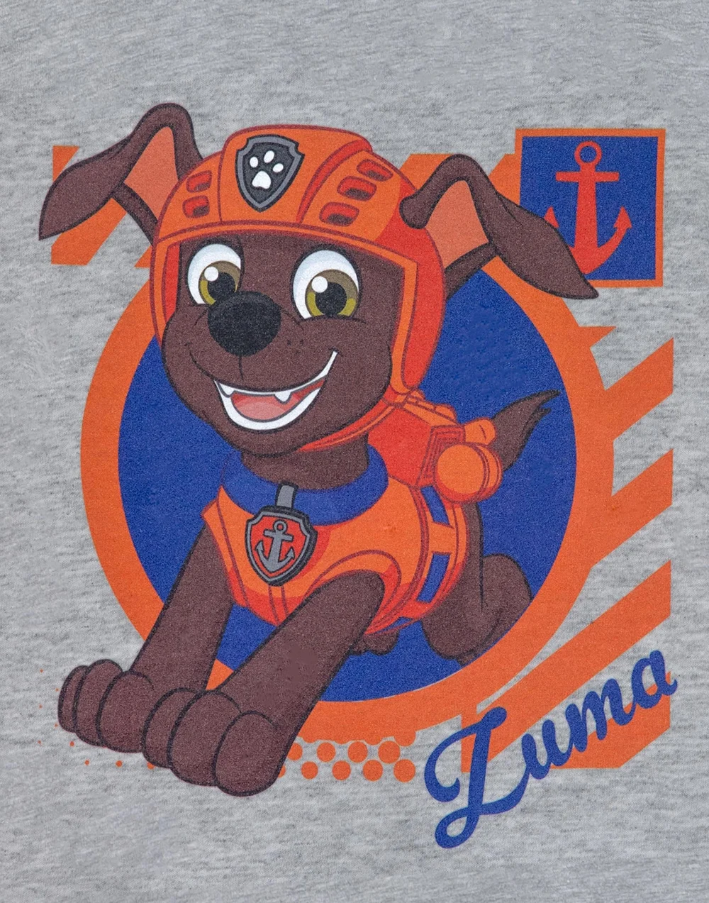 Vanilla Underground Paw Patrol Kids Zuma Grey Marl T-Shirt - Age 5-6 Years Image 2