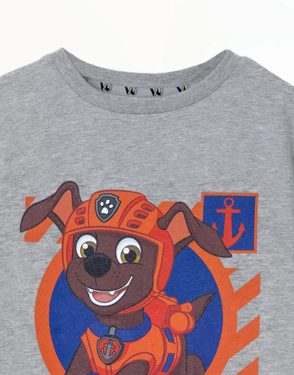 Vanilla Underground Paw Patrol Kids Zuma Grey Marl T-Shirt - Age 7-8 Years Image 3