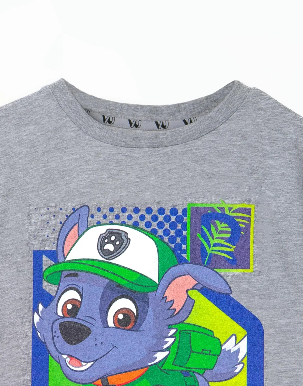 Vanilla Underground Paw Patrol Kids Rocky Grey Marl T-Shirt - 3-4 Yrs Image 3