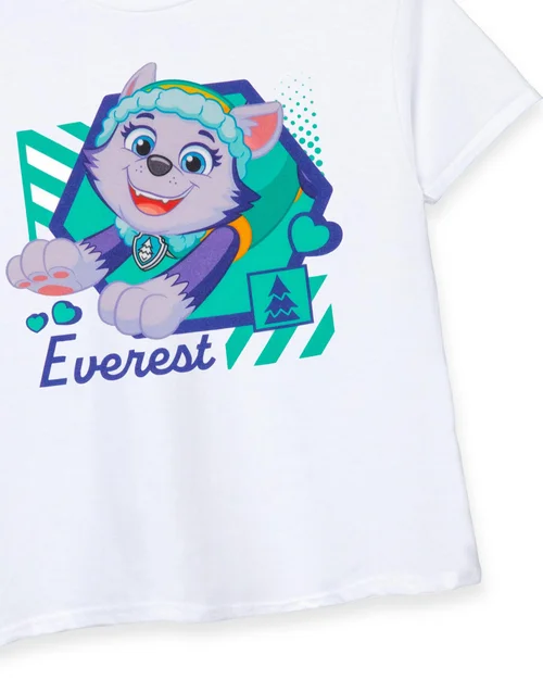 Vanilla Underground Paw Patrol Kids Everest White T-Shirt - Age 5-6 Years Image 5