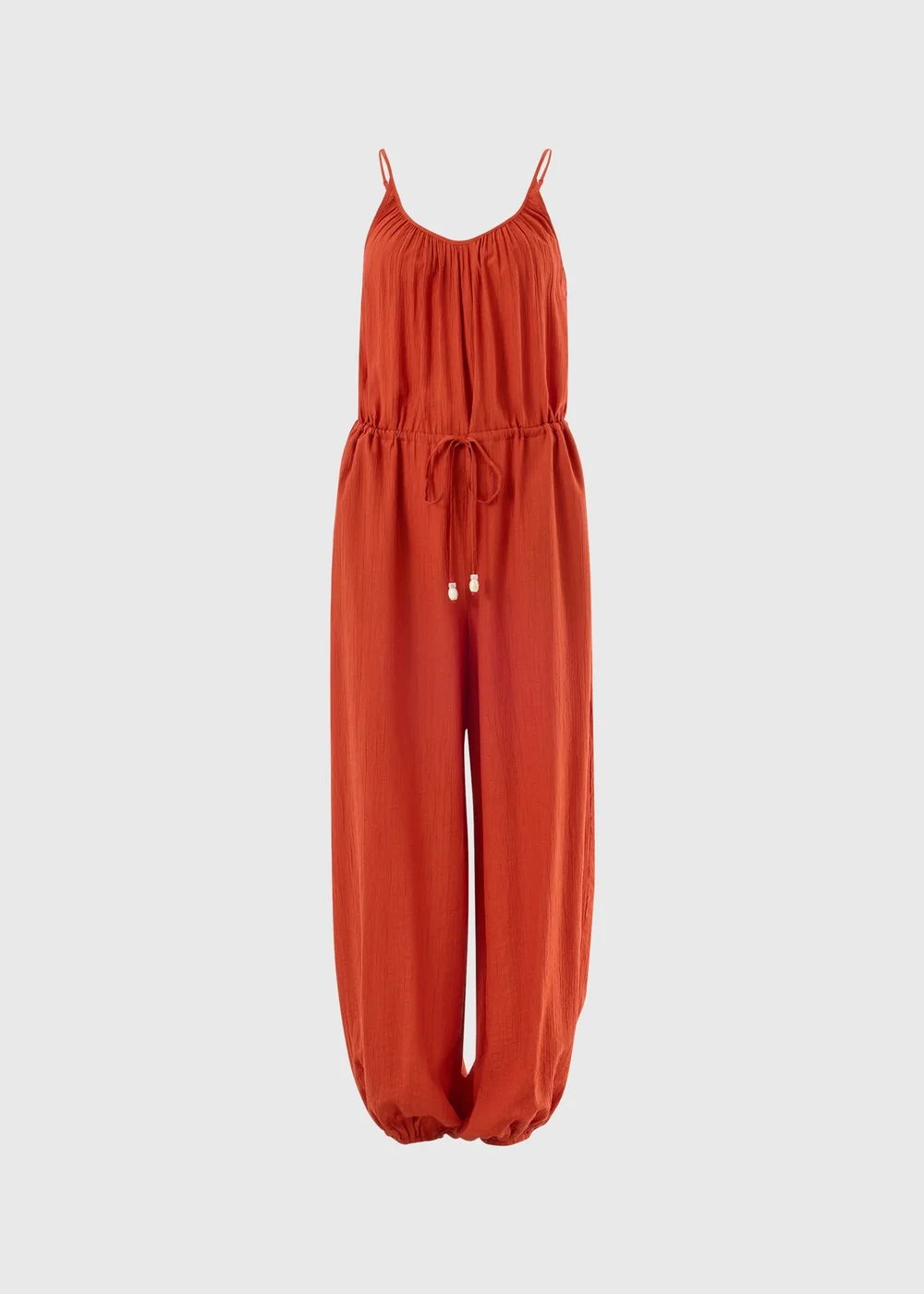 Terracotta Woven Cami Jumpsuit - 10 Image 4