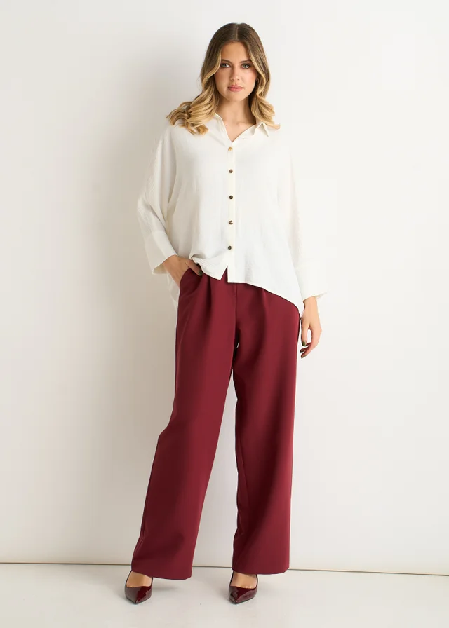 Gini London Ivory Kimono Oversized Blouse