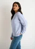 Gini London Blue Cable Flex Long Sleeves Jumper - S/M Image 4