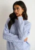 Gini London Blue Cable Flex Long Sleeves Jumper - S/M Image 3