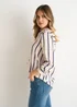 Gini London Navy Stripe loose Fit Shirt - 8 Image 4