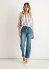 Gini London Navy Stripe loose Fit Shirt - 8 Image 1