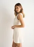 Gini London Cream Boucle Button Through Mini Dress - 14 Image 4