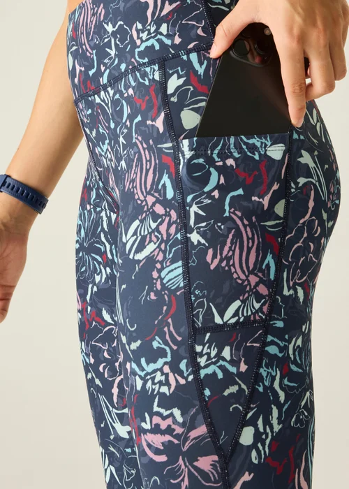 Dare 2b Abstract Bloom Print Influential II 1/3 UV Protective, Quick Drying Leggings - 8 Image 5