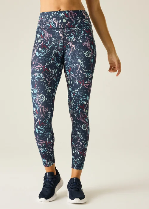 Dare 2b Abstract Bloom Print Influential II 1/3 UV Protective, Quick Drying Leggings - 8 Image 1