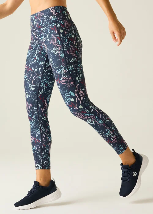Dare 2b Abstract Bloom Print Influential II 1/3 UV Protective, Quick Drying Leggings - 8 Image 4