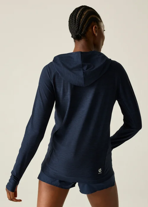 Dare 2b Navy Sprint UV Protective, Reflective Hoodie - 12 Image 2