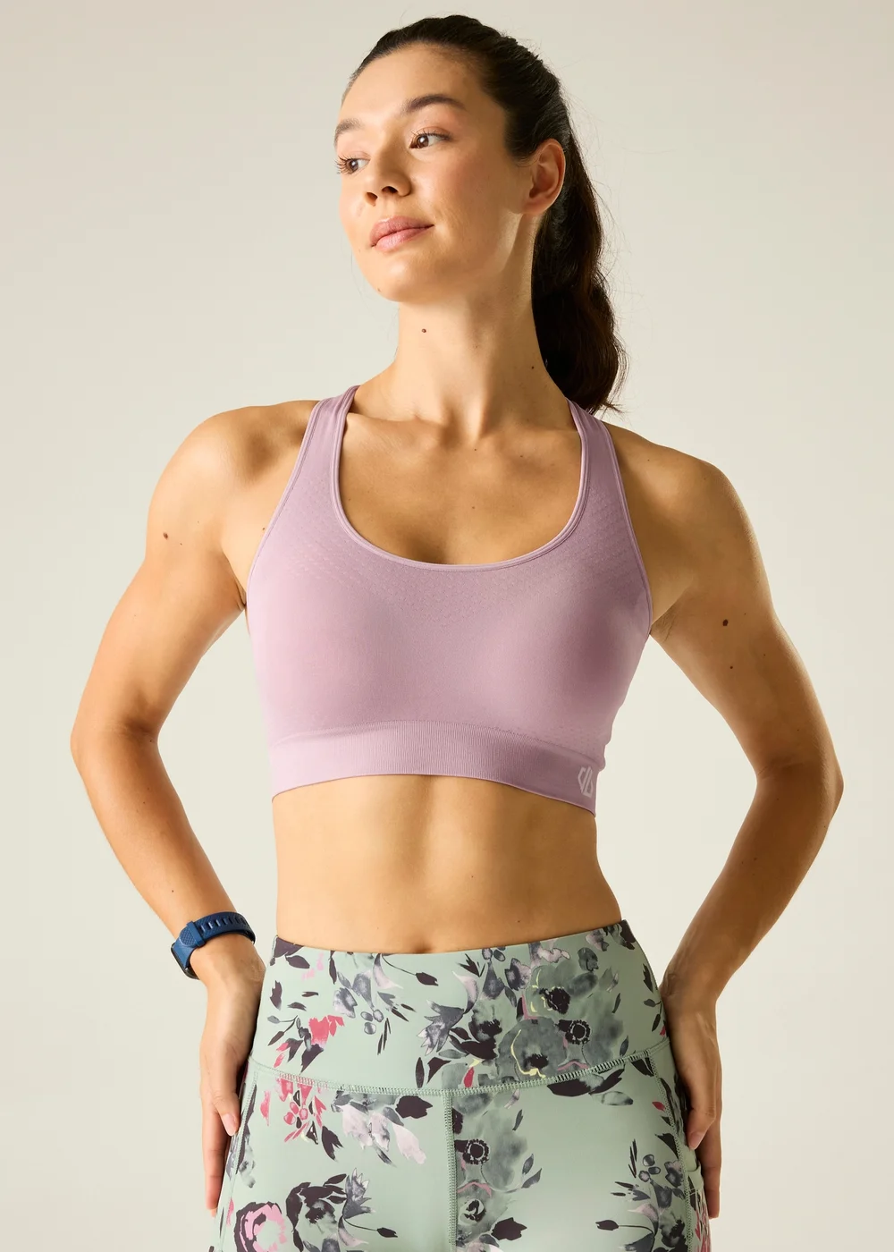 Dare 2b Mauve Shadow Don’t Sweat It II Anti-Bacterial, Quick Drying Bra - M Image 6