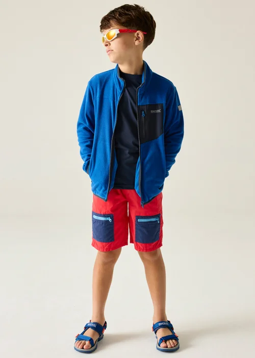 Regatta Olympian Blue Junior Frankie Full Zip Fleece (3-13 Years) - 7-8 Yrs Image 3