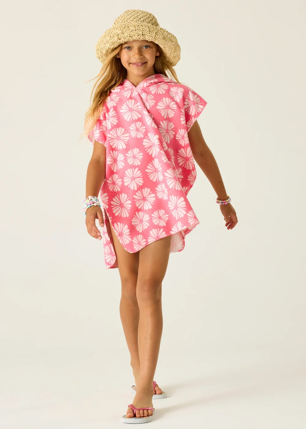 Regatta Pink Haze Petal Flower Towel Robe (3-13 Years) - 3-5 Image 3