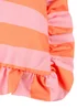 Furn Palm Royale Stripe Ruffle Pink/Orange Outdoor Cushion (50 x 50cm) - 50cm x 50cm Image 3