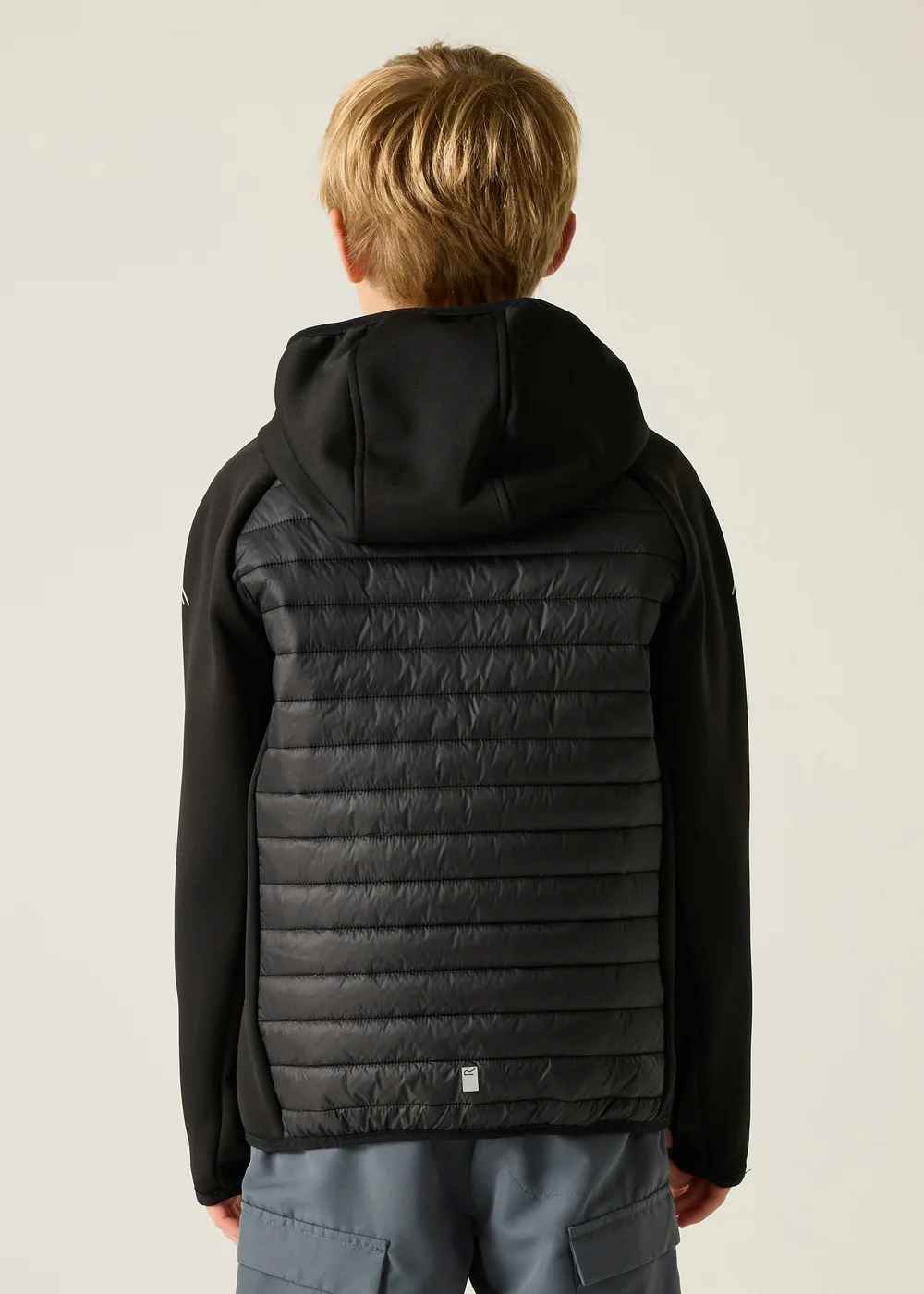 Regatta Black Seal Grey Andreson Hybrid Lightweight Jacket (3-13 Years) - Age 7-8 Years Image 2