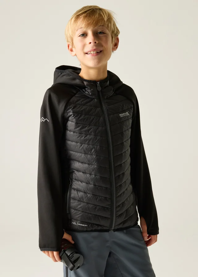 Regatta Black Seal Grey Andreson Hybrid Lightweight Jacket (3-13 Years)