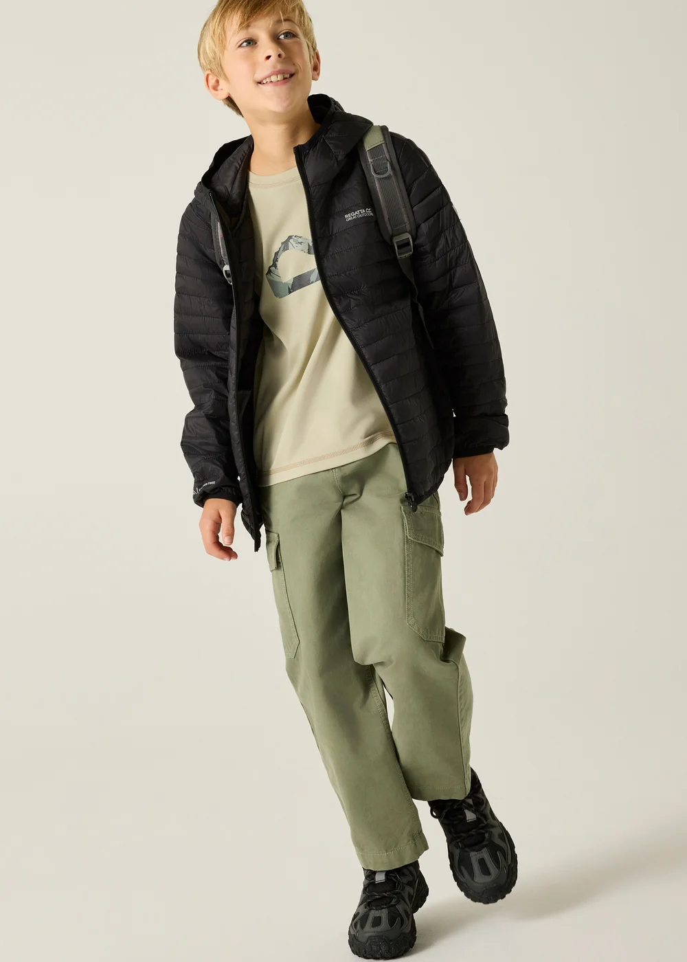 Regatta Black Hillpack Lightweight Jacket (3-13 Years) - 3-4 Yrs Image 3