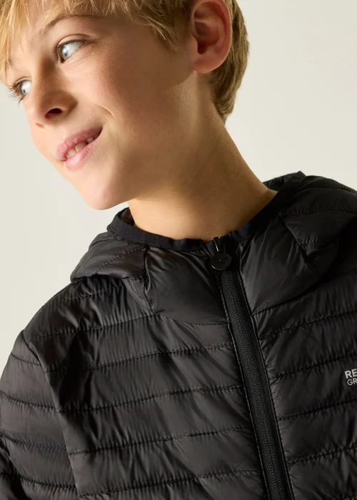 Regatta Black Hillpack Lightweight Jacket (3-13 Years) - 3-4 Yrs Image 5