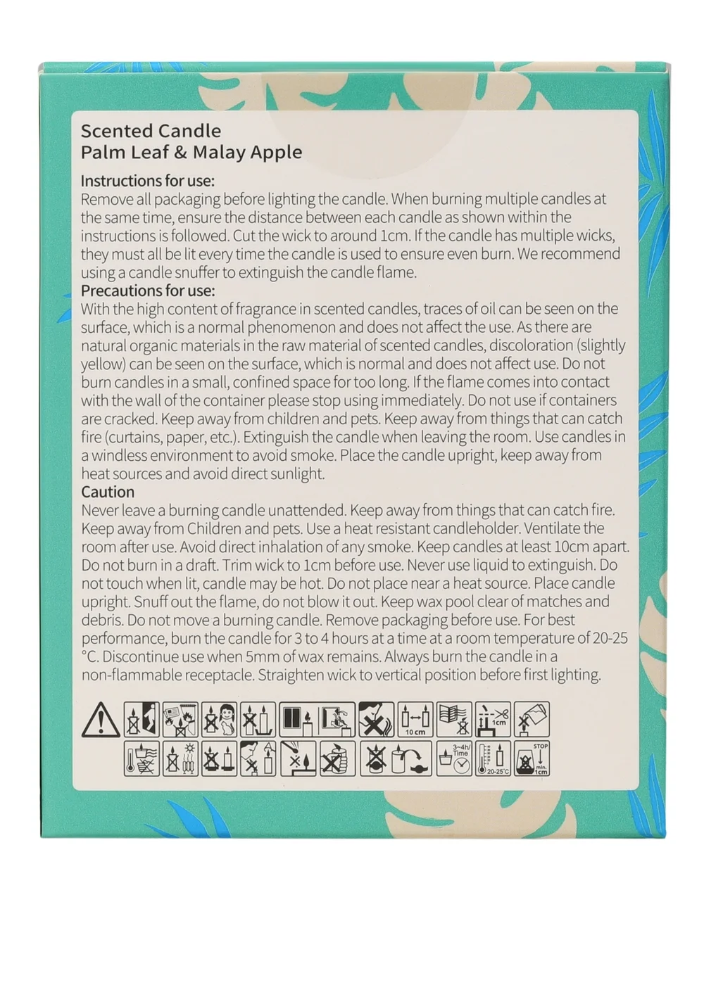 Disney Blue Lilo & Stitch Scented Candle 213G Wood Lid Palm Leaf & Malay Apple - Small Image 5