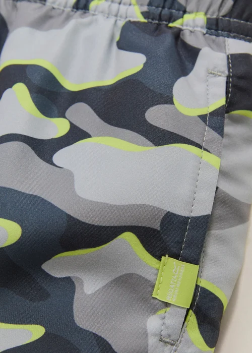 Regatta Dark Storm Camo Skander Swim Shorts (3-13 Years) - 3-4 Yrs Image 2