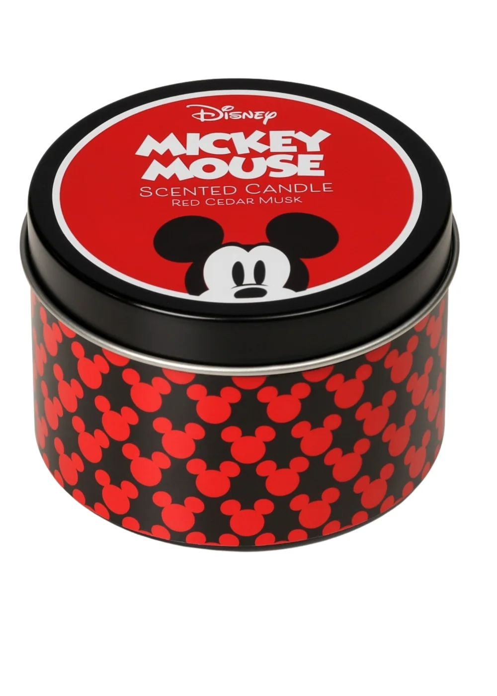 Disney White Mickey Mouse Scented Tin Candle 175G Cedar Musk - Small Image 1