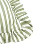 Wylder Millie Ruffle Green Striped Outdoor Cushion (50 x 50cm) - 50cm x 50cm Image 3