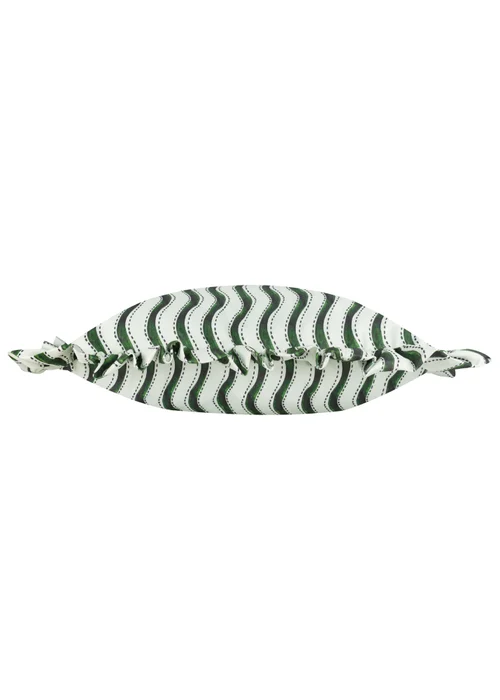 Furn Summer Solstice Wiggly Stripe Green Outdoor Cushion (30 x 50cm) - 30 x 50cm Image 3
