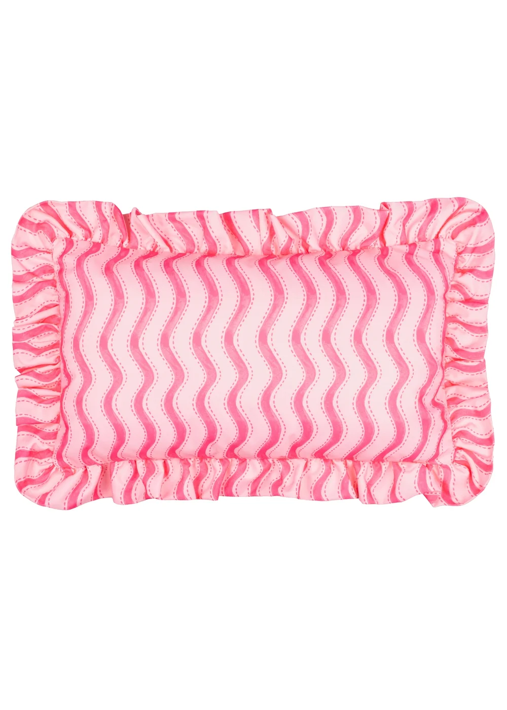 Furn Summer Solstice Wiggly Stripe Hot Pink Outdoor Cushion (30 x 50cm) - 30 x 50cm Image 2