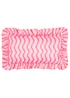 Furn Summer Solstice Wiggly Stripe Hot Pink Outdoor Cushion (30 x 50cm) - 30 x 50cm Image 2