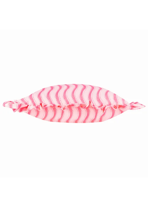 Furn Summer Solstice Wiggly Stripe Hot Pink Outdoor Cushion (30 x 50cm) - 30 x 50cm Image 3
