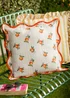 Furn Fruits Oranges Striped Outdoor Cushion (45 x 45cm) - 45cm x 45cm Image 1