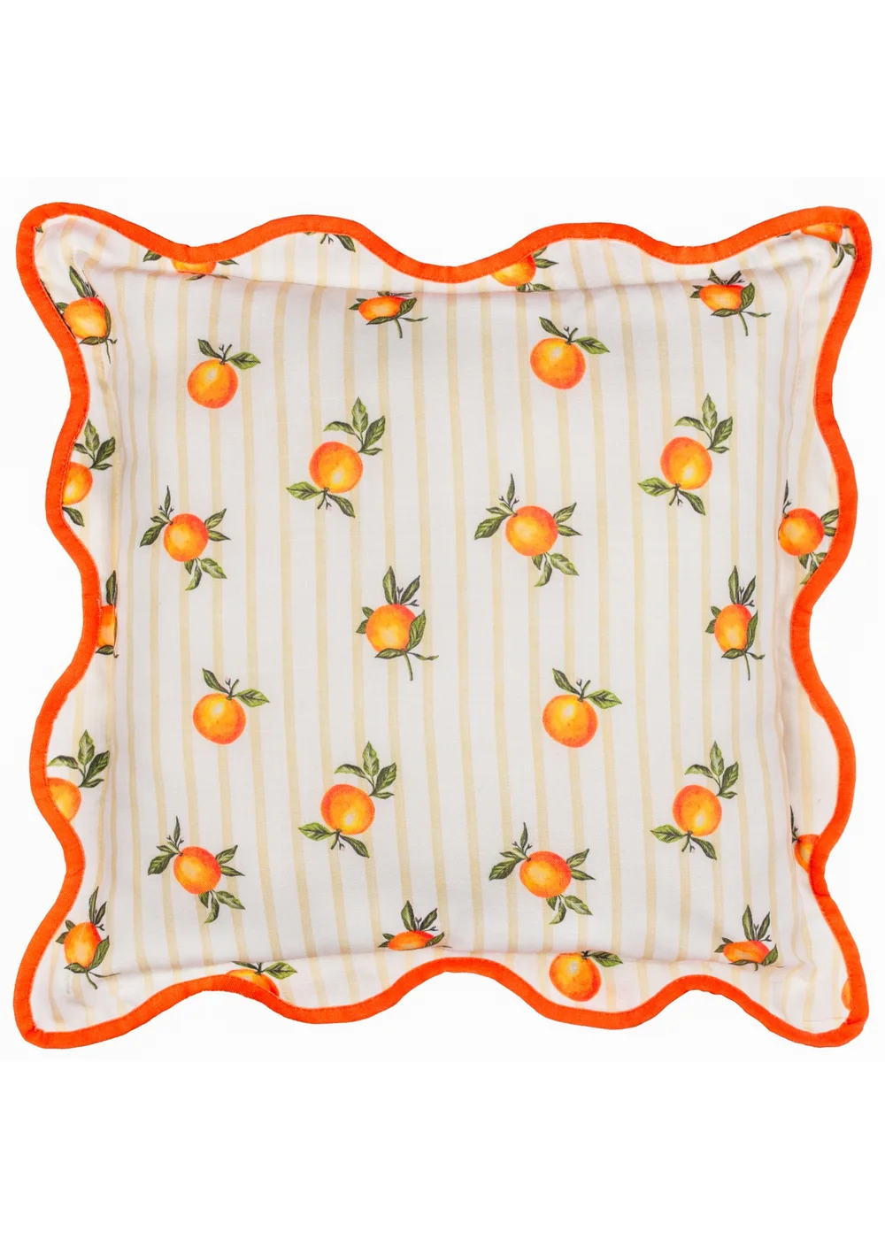 Furn Fruits Oranges Striped Outdoor Cushion (45 x 45cm) - 45cm x 45cm Image 2