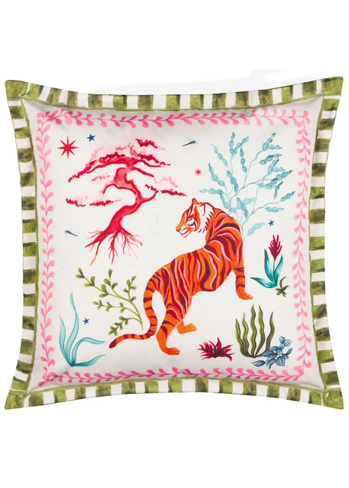 Furn Tiger Dream Multicolour Outdoor Cushion (50 x 50cm) - 50cm x 50cm Image 1