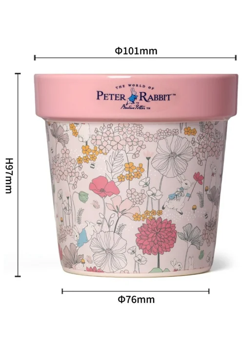 Peter Rabbit Ceramic Scented Candle Pink Rose & Eucalyptus 277G 1 Wick - One Size Image 3
