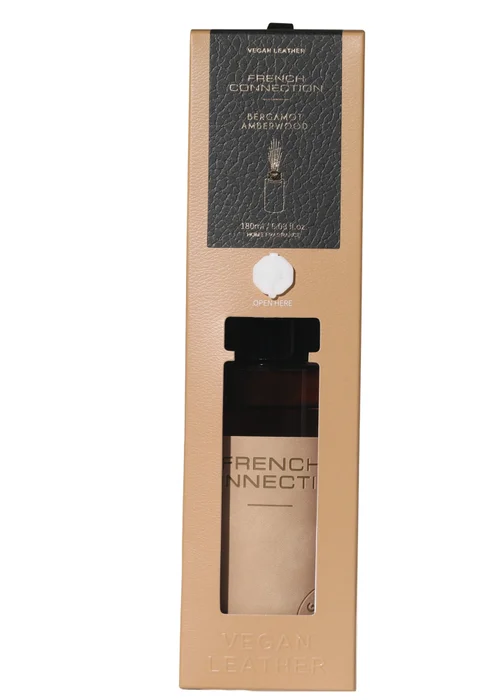 French Connection Leather Range Orange Diffuser Bergamot & Amberwood 180ML (5 Reeds) - One Size Image 4