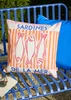 Furn Mediterranean Sardines Pink/Orange Outdoor Cushion (45 x 45cm) - 45cm x 45cm Image 1