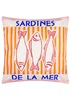 Furn Mediterranean Sardines Pink/Orange Outdoor Cushion (45 x 45cm) - 45cm x 45cm Image 2