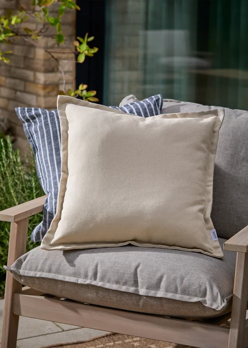 Yard Holmfirth Canvas Natural Outdoor Cushion (45 x 45cm) - 45cm x 45cm Image 1