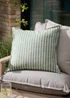 Yard Hessle Stripe Eucalyptus Outdoor Cushion (45 x 45cm) - 45cm x 45cm Image 1