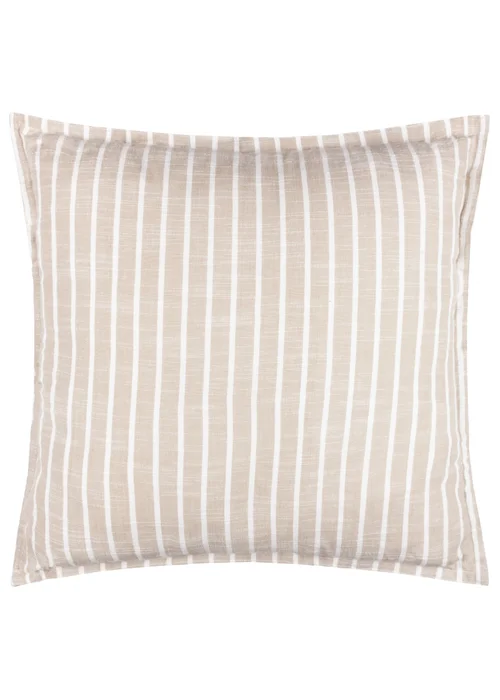 Yard Hessle Stripe Natural Outdoor Cushion (45 x 45cm) - 45cm x 45cm Image 2