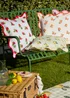Furn Fruits Strawberries Striped Outdoor Cushion (45 x 45cm) - 45cm x 45cm Image 5