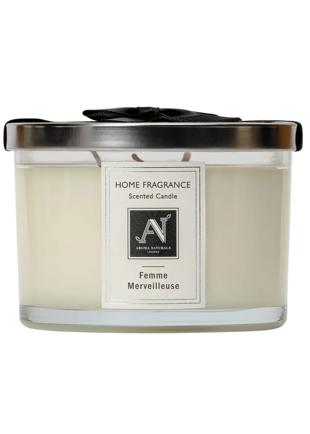 Aroma Naturals London White Minimalist Luxe Femme Merveilleuse 3Wick Scented Candle - XL Image 1