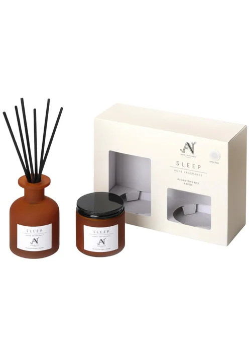 Aroma Naturals London Brown Aroma Naturals London Aromatherapy Candle & Reed Diffuser Gift Set Sleep Scent - Medium Image 3