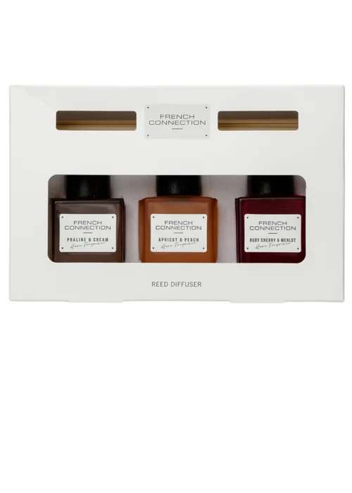 French Connection Reed Diffusers Giftset Square Range Multi 3 x 50ML Diffusers - 100ml Image 3