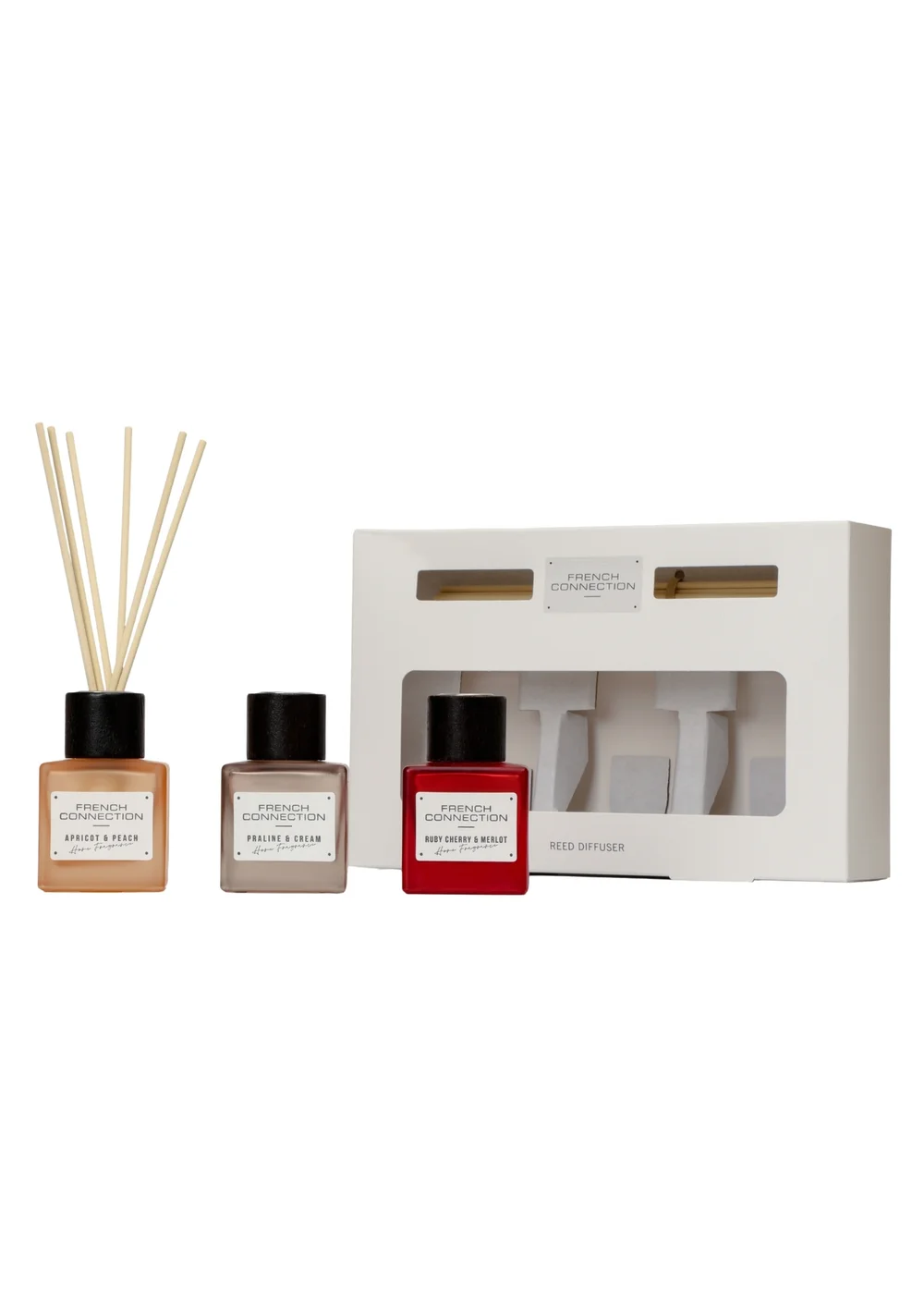 French Connection Reed Diffusers Giftset Square Range Multi 3 x 50ML Diffusers - 100ml Image 1