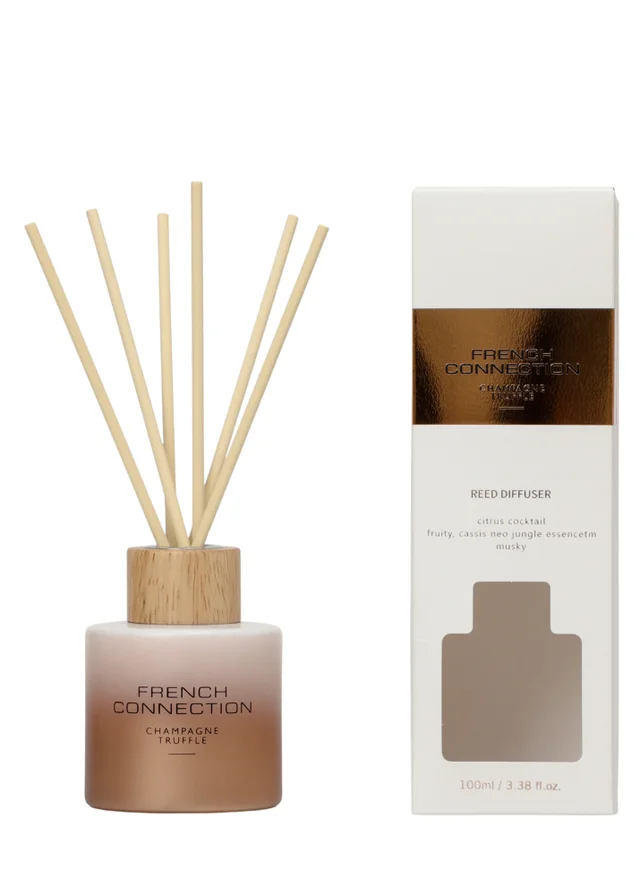 French Connection Reed Diffuser Champagne Truffle Multi 100ML Ombre Design