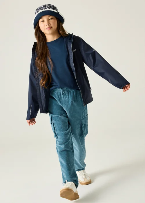 Regatta Navy Lever Waterproof Jacket With Isolite Technology (3-13 Years) - 3-4 Yrs Image 3