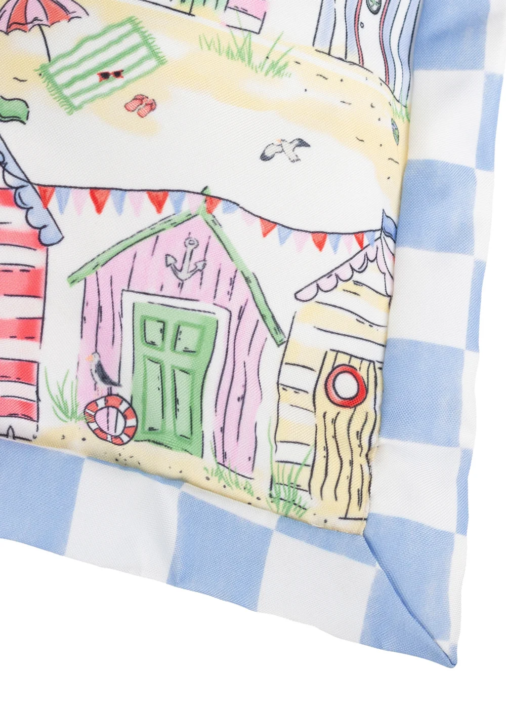 Furn Beach Huts Multicolour Square Outdoor Cushion (45 x 45cm) - 45cm x 45cm Image 2