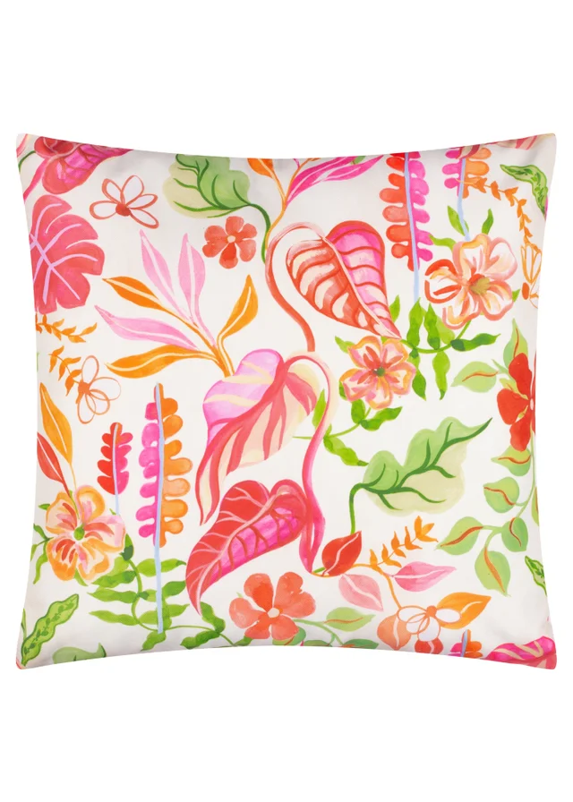 Furn Tropical Bloom Natural Outdoor Cushion (45 x 45cm)